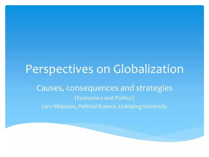 perspectives on globalization