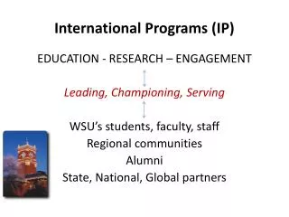 International Programs (IP)
