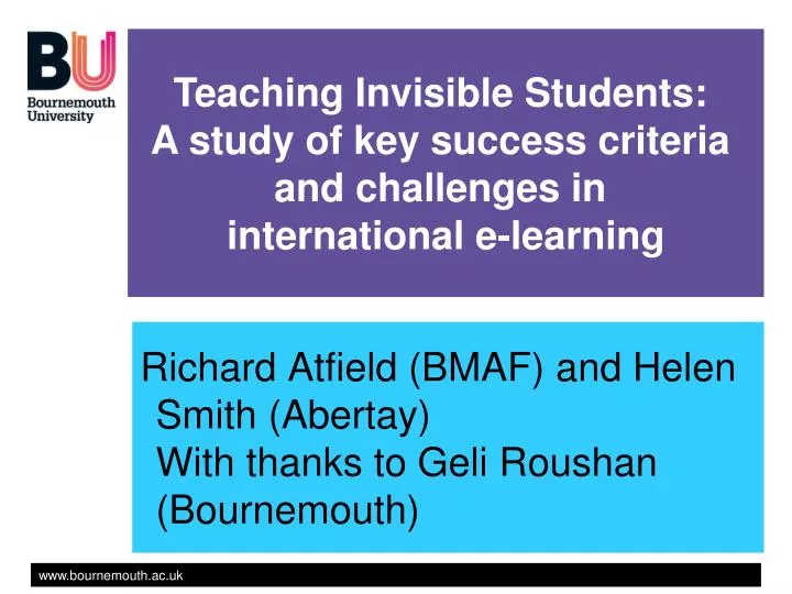richard atfield bmaf and helen smith abertay with thanks to geli roushan bournemouth