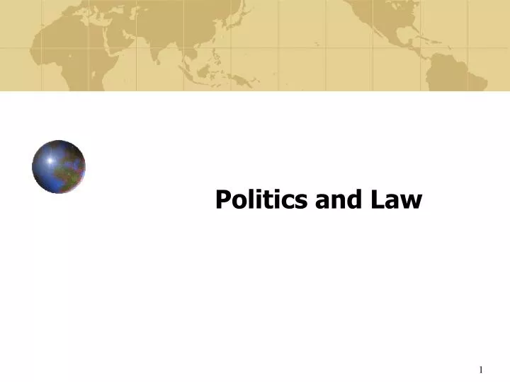 politics and law