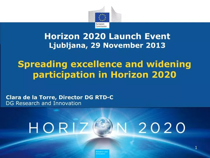 spreading excellence and widening participation in horizon 2020