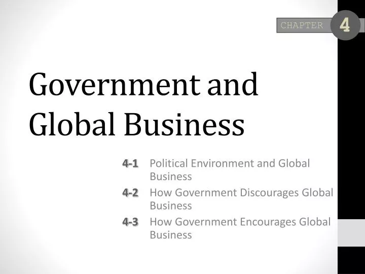 government and global business