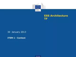 ESS Architecture TF