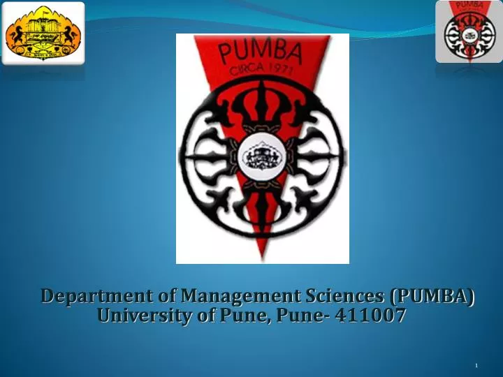 department of management sciences pumba university of pune pune 411007