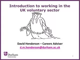 Introduction to working in the UK voluntary sector
