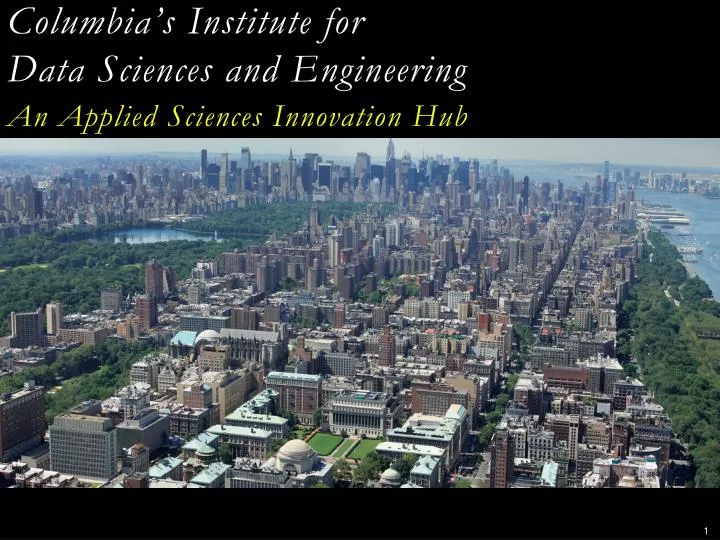 columbia s institute for data sciences and engineering