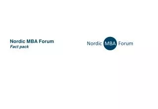 Nordic MBA Forum Fact pack