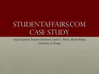Studentaffairs.com Case Study