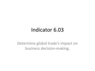 Indicator 6.03
