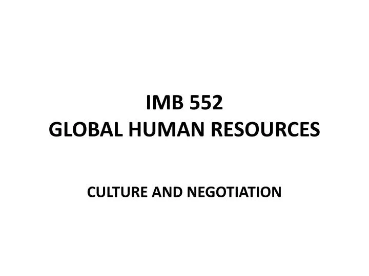 imb 552 global human resources