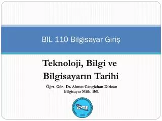 bil 110 bilgisayar giri