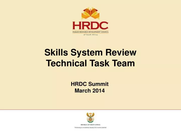 skills system review technical task team