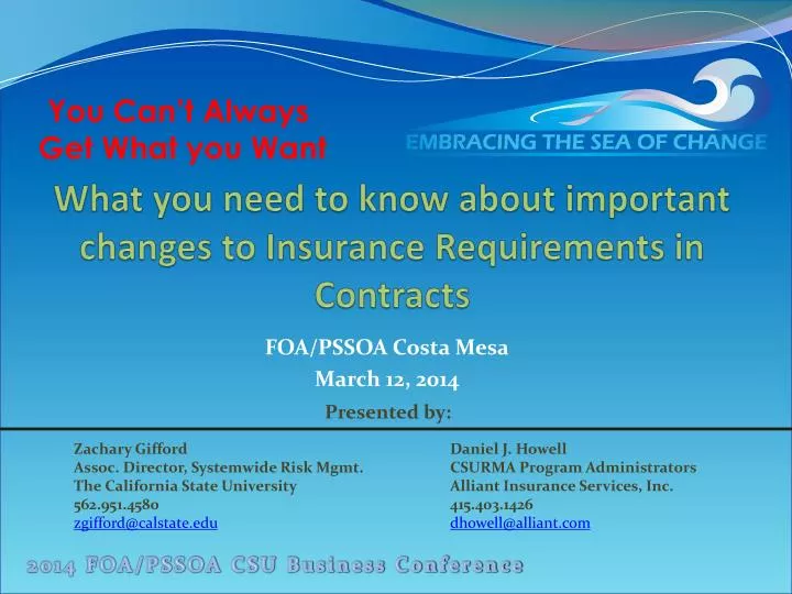 what you need to know about important changes to insurance requirements in contracts