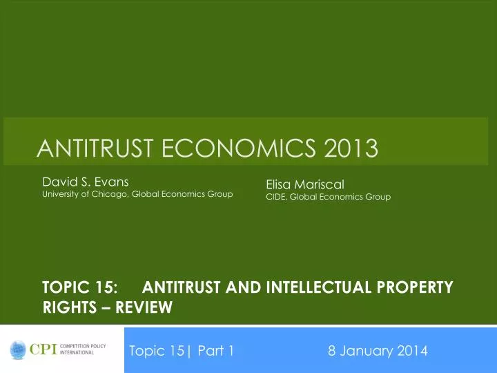 topic 15 antitrust and intellectual property rights review