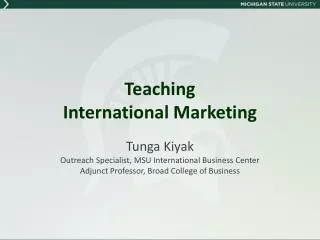 Teaching International Marketing