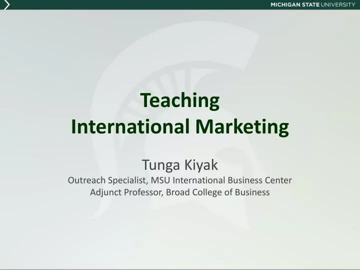 teaching international marketing