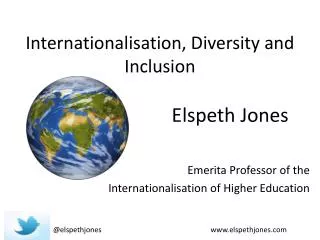 Internationalisation , Diversity and Inclusion