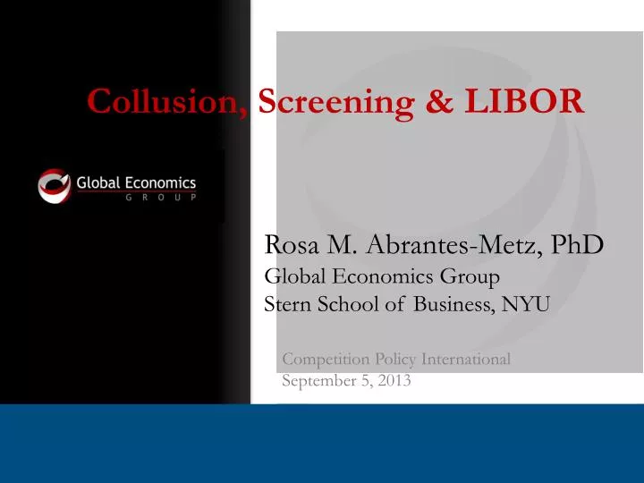 rosa m abrantes metz phd global economics group stern school of business nyu