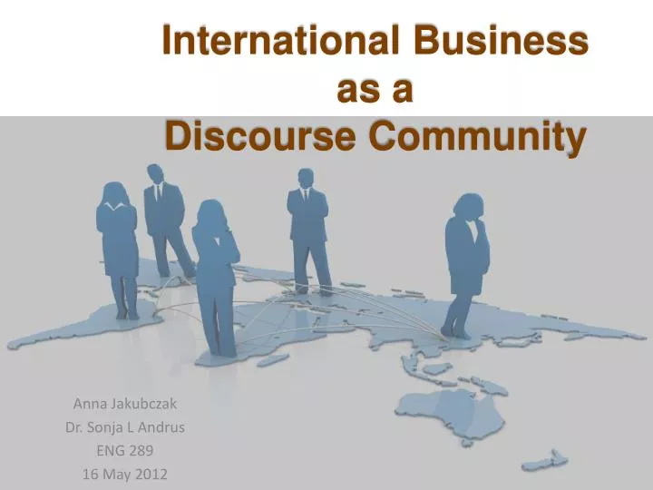 international business as a discourse community