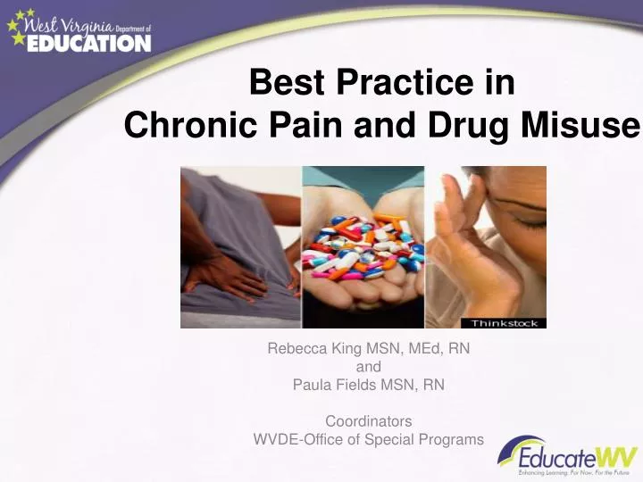 best practice in chronic pain and drug misuse
