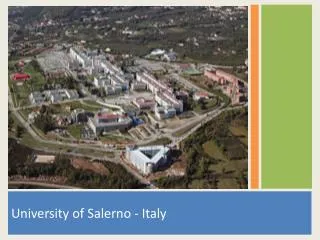 University of Salerno - Italy