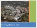 University of Salerno - Italy