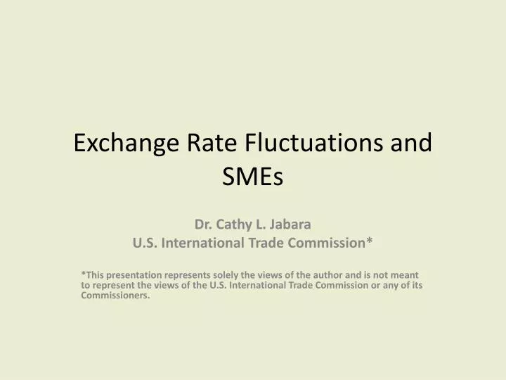 exchange rate fluctuations and smes