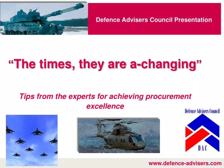 defence advisers council presentation