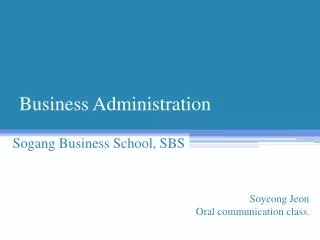 Business Administration