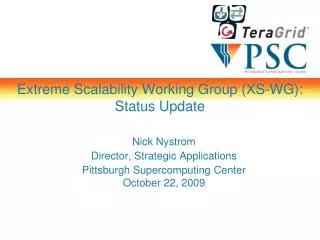 Extreme Scalability Working Group (XS-WG): Status Update