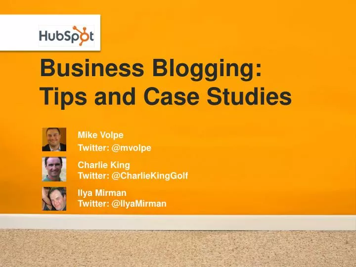 business blogging tips and case studies