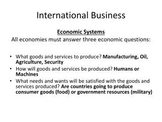 international business