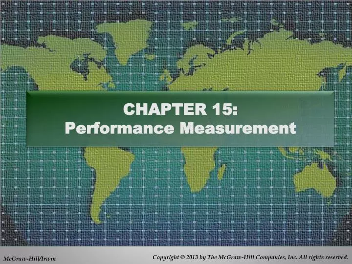 chapter 15 performance measurement