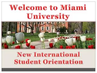 Welcome to Miami University