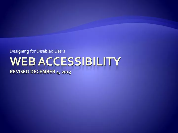 designing for disabled users