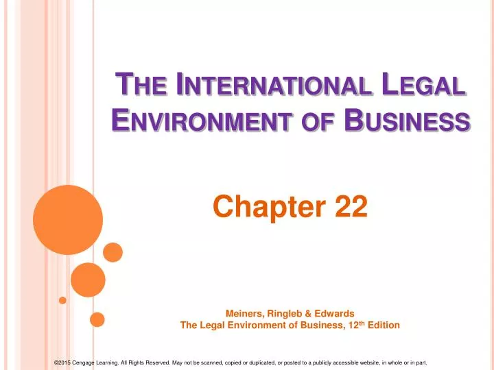 the international legal environment of business