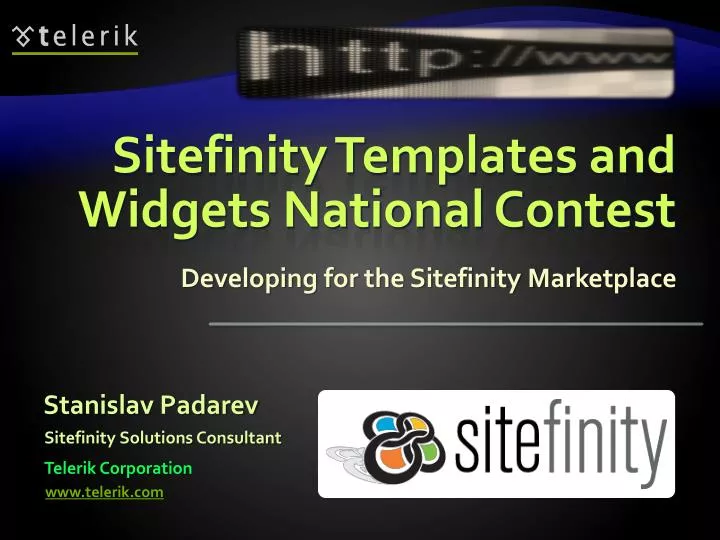 sitefinity templates and widgets national contest