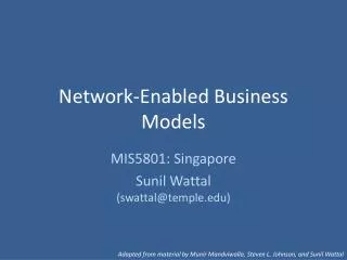 Network-Enabled Business Models