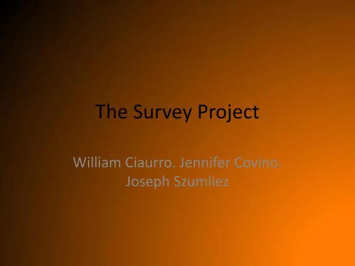 the survey project