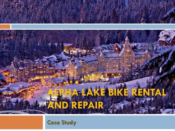 alpha lake bike rental and repair