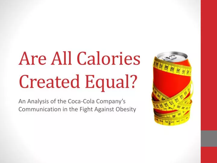 are all calories created equal