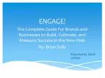 Engage! A Comprehensive Guide for Brands to Thrive in the New Digital Landscape - slide 1