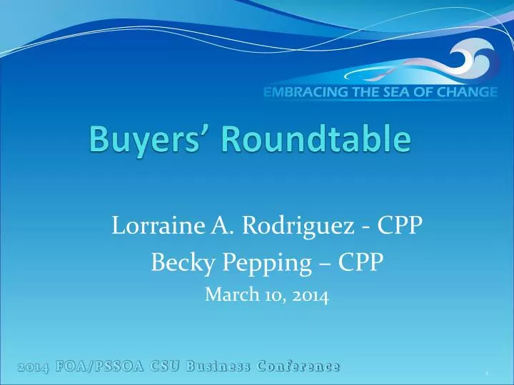 buyers roundtable