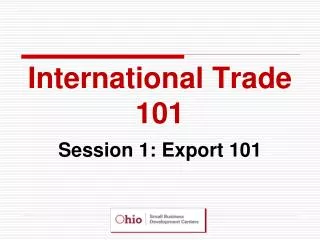 International Trade 101