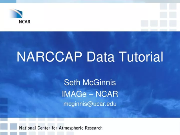 narccap data tutorial