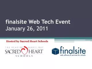 finalsite Web Tech Event January 26, 2011