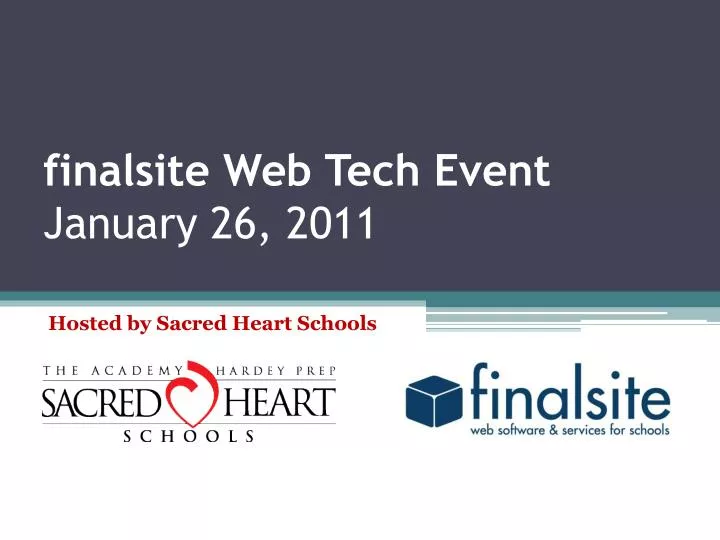 finalsite web tech event january 26 2011
