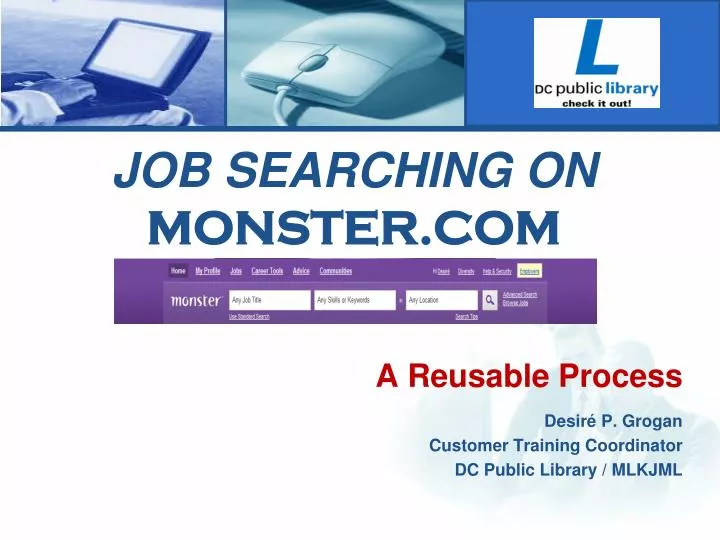 job searching on monster com