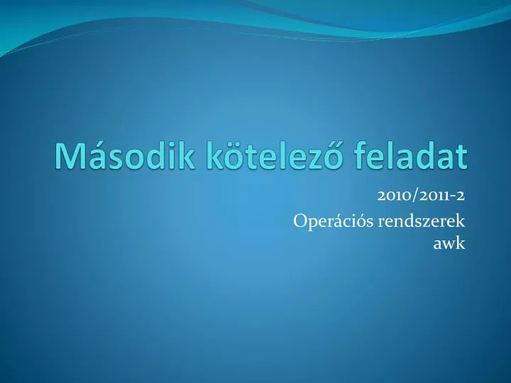 m sodik k telez feladat