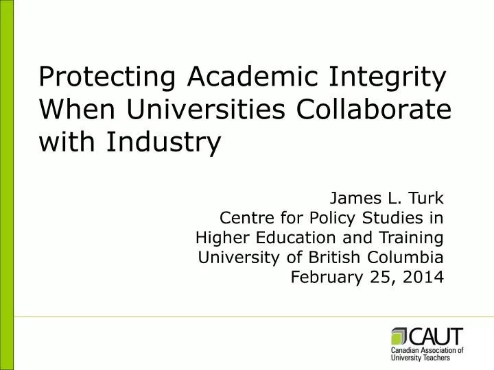 protecting academic integrity when universities collaborate with industry